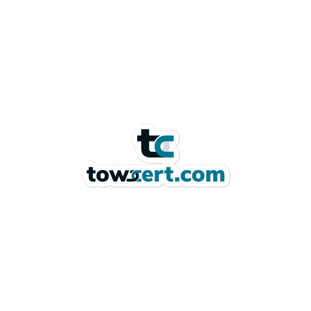 Towcert.com Bubble-free stickers